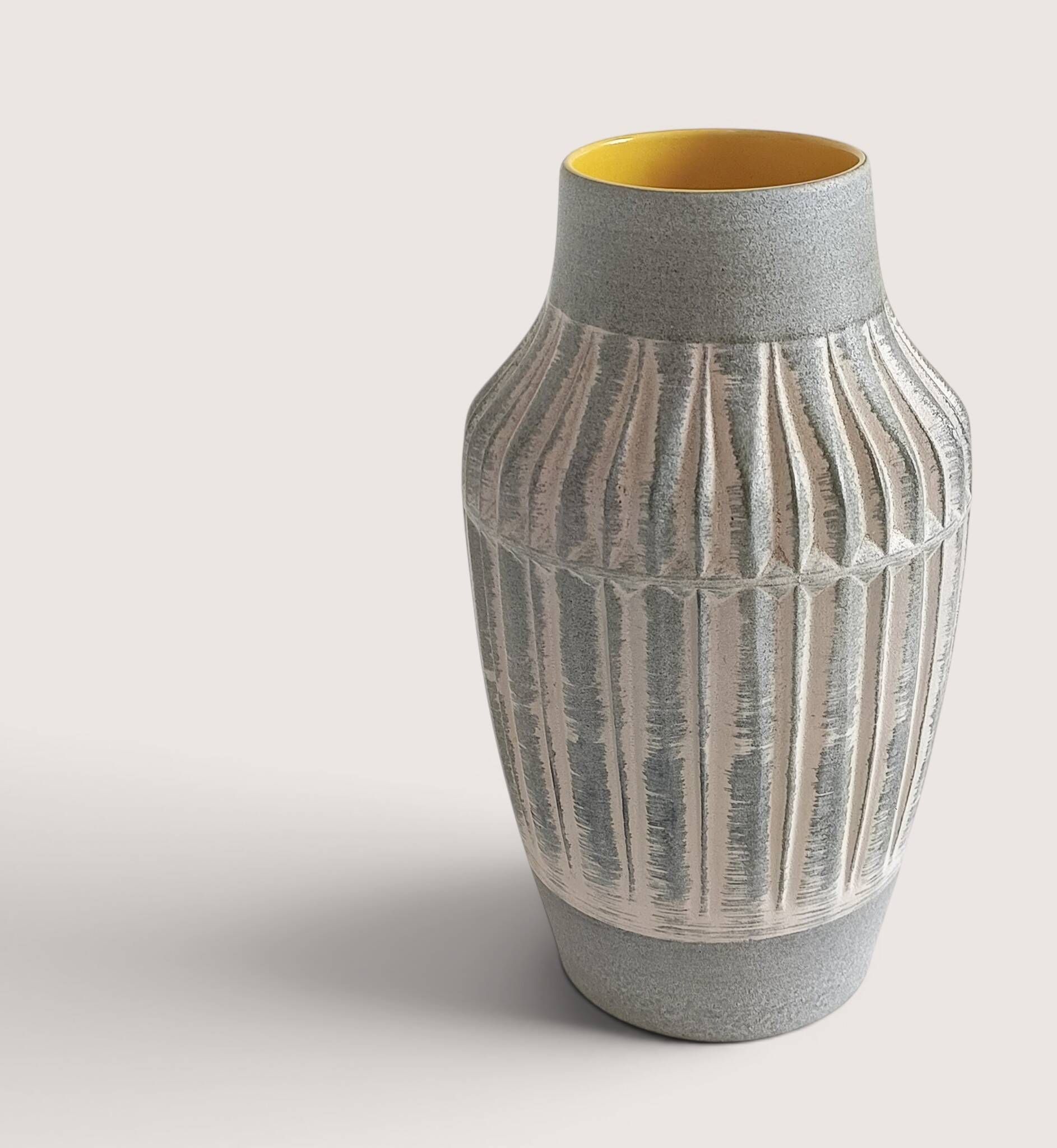 West German Mid-Century Modern Stoneware Vase by Bay Keramik, 1950s
