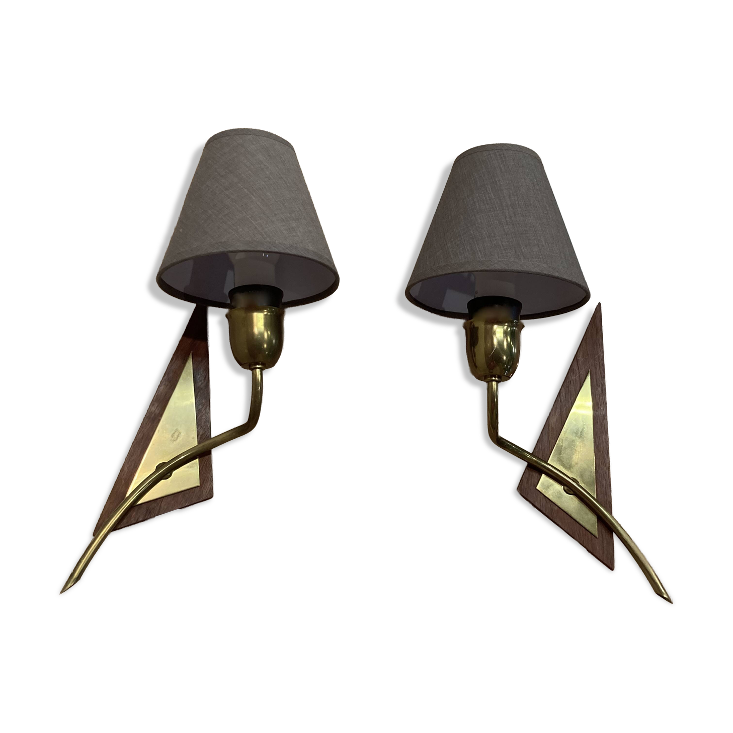 PAIR OF SCANDINAVIAN DESIGN WALL LIGHTS 1950.