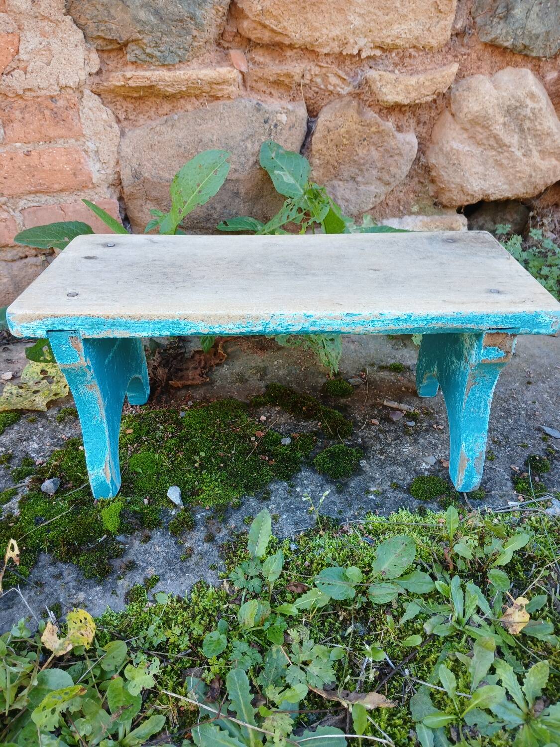 Old wooden stool / step stool