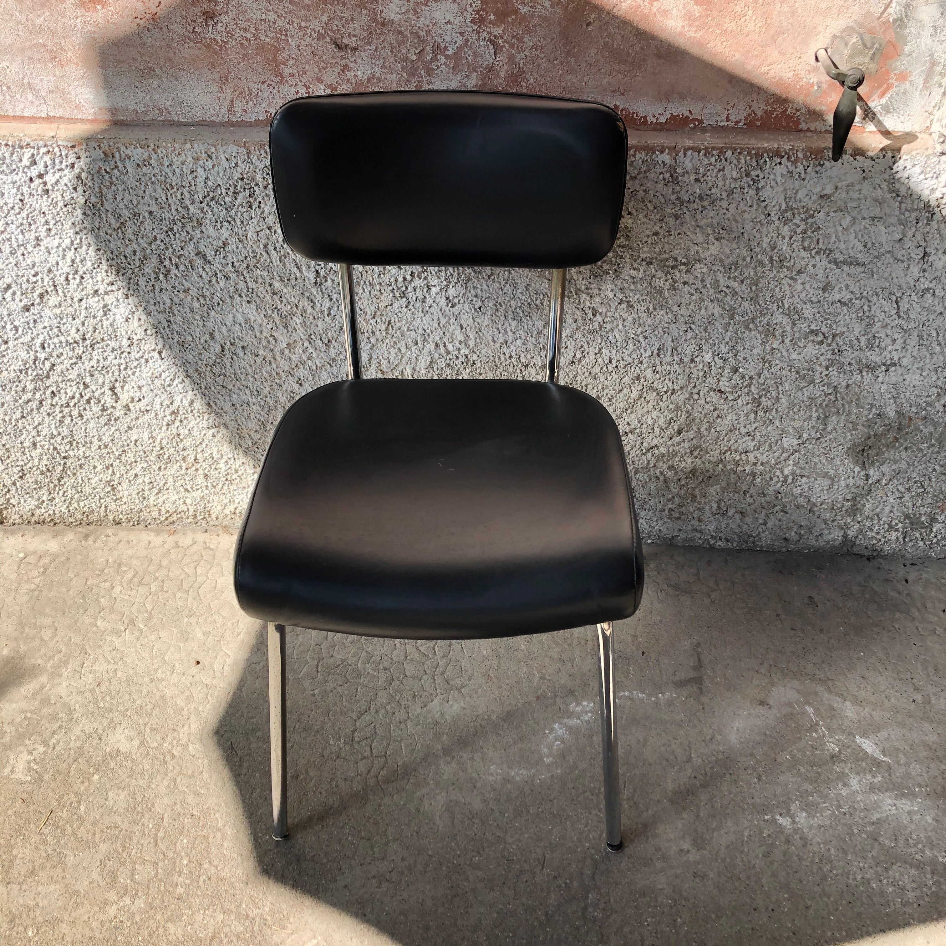 Black skai chair