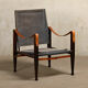 Kaare Klint Safari Chair in Grey Canvas and Dark Stained Ash for Rud Rasmussen