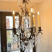 Crystal pendant chandelier 19th century