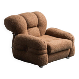 Poltrona in bouclé anni ’70 vintage modernariato