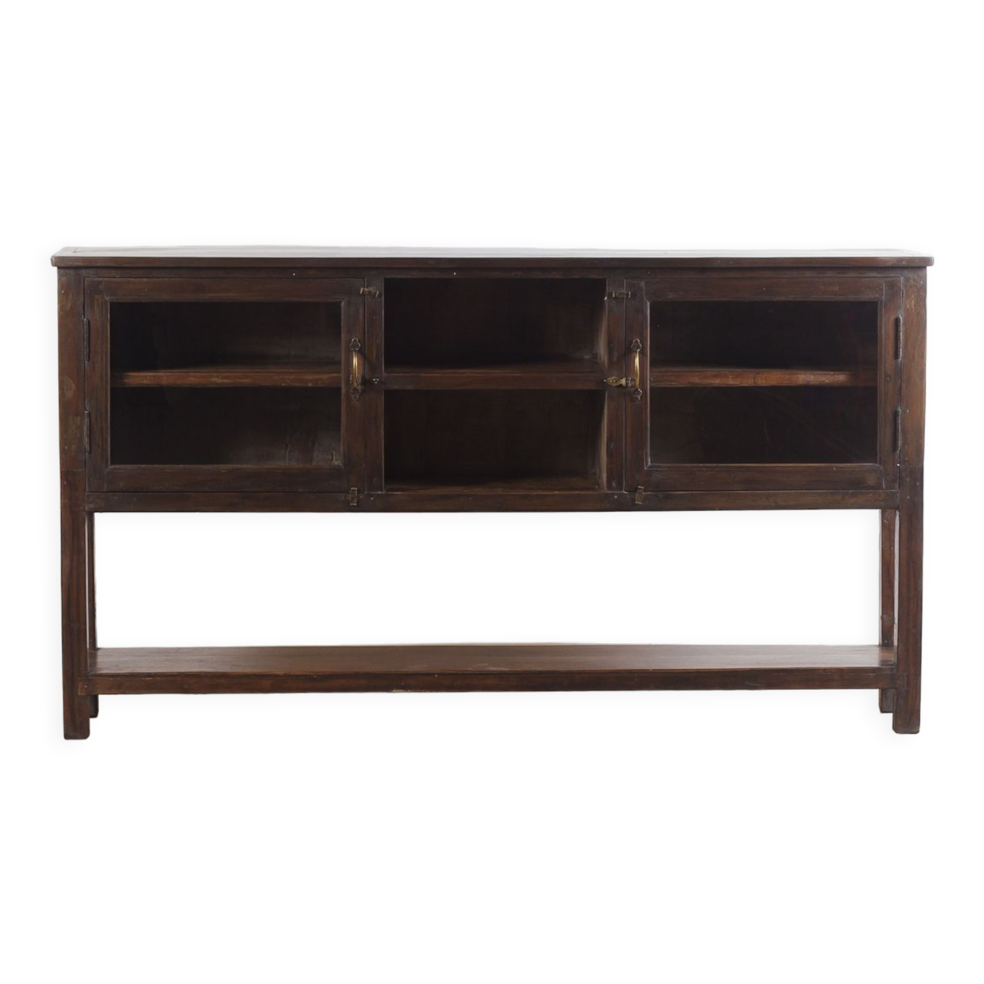 Vintage wooden showcase sideboard