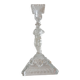 Moulded glass candlestick portieux