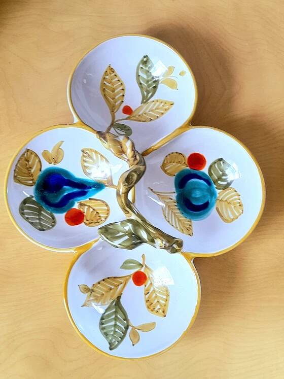 Italian ceramic aperitif serving bowl