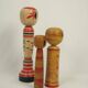 Lot de 3 poupées japonaise kokeshi