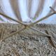 Articulated coffee table gilded metal and glass – 60s/70s