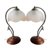 Vintage opaline lamps