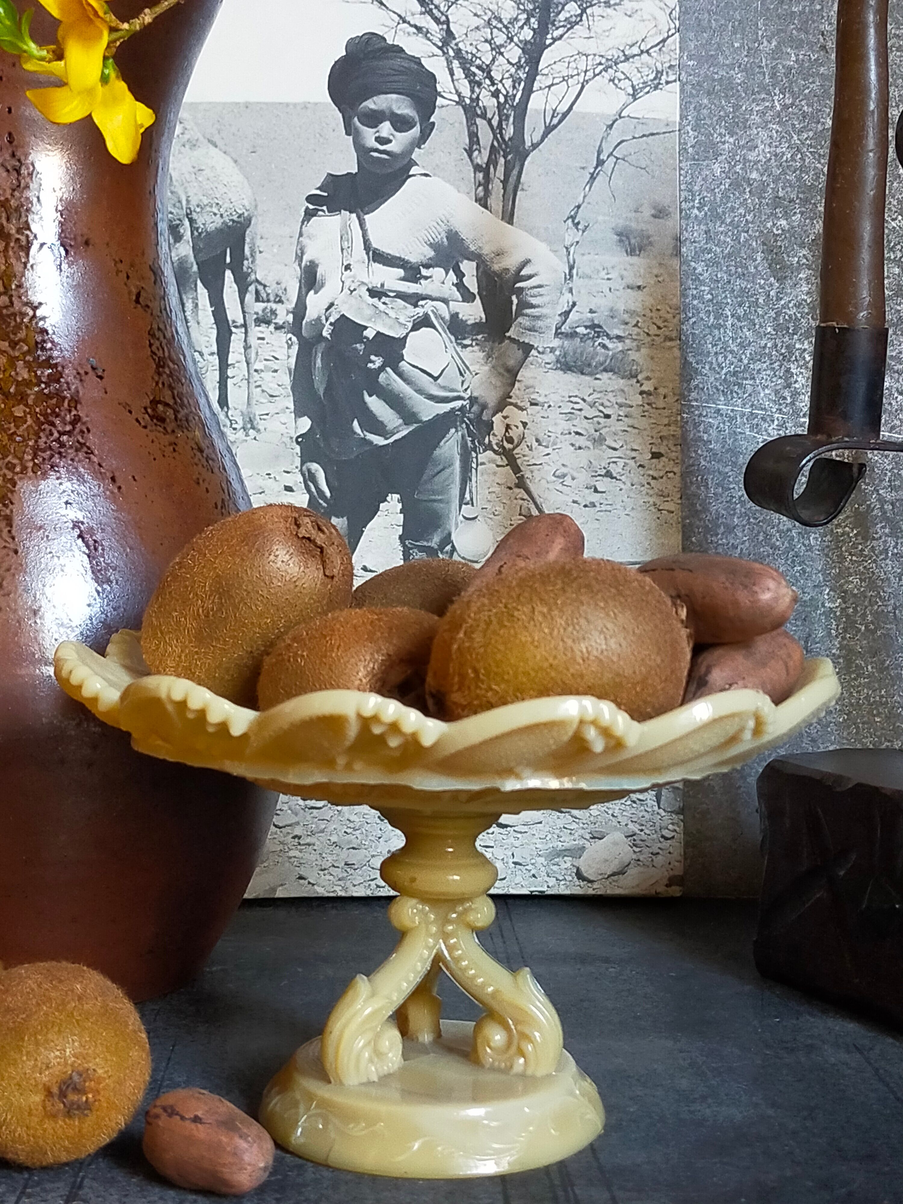 Opaline cake cup early twentieth century