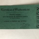 Paper press ball signed Zotto