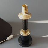 Lampe Carcel en métal et laiton doré 1960.