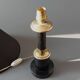 Carcel lamp in metal and gilded brass 1960.