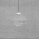 Two tone glass pendant light