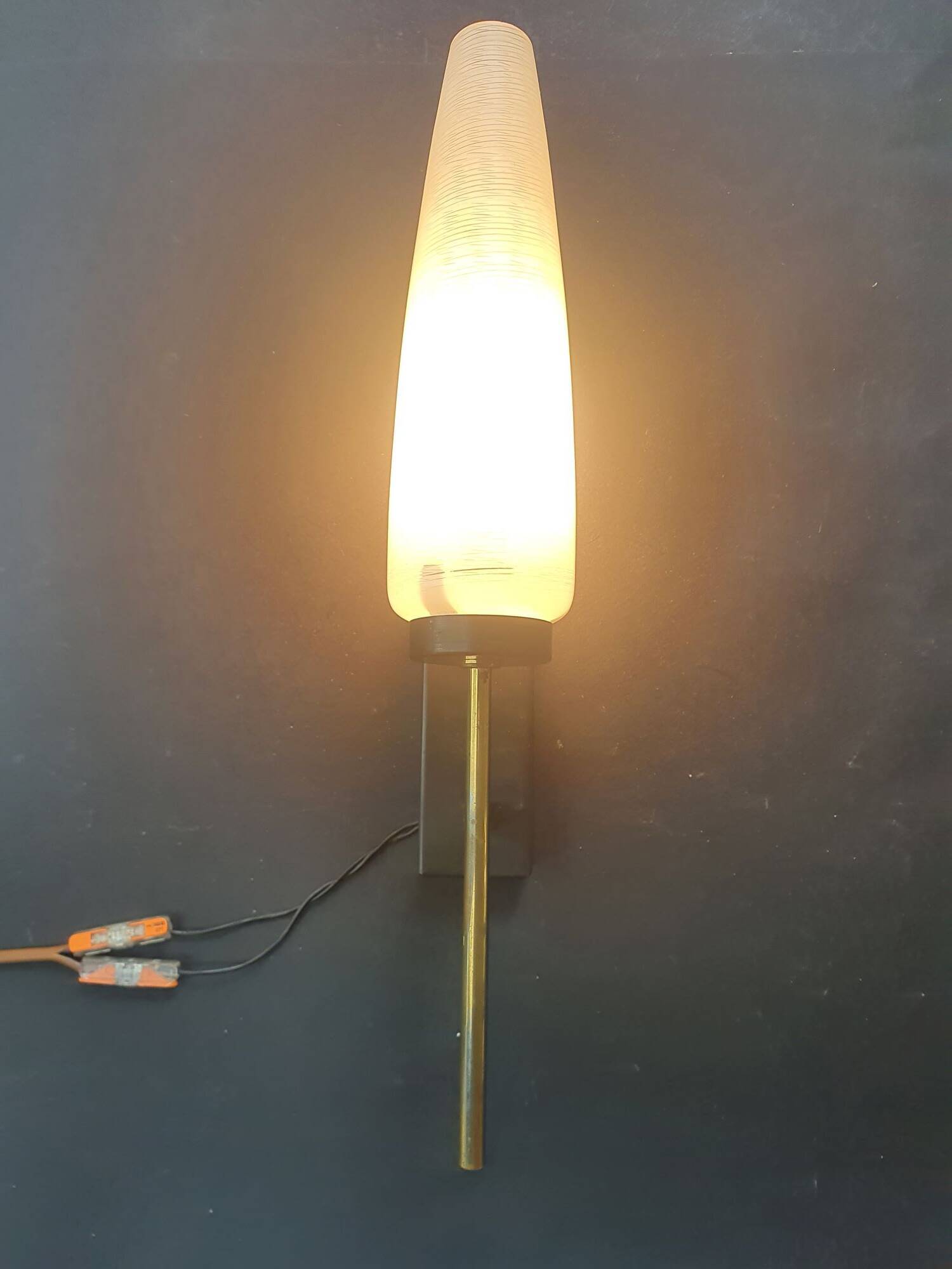 Pair of Lunel wall sconces from the 1950s.