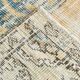 Vintage Mustard & Blue Oriental Pattern Rug, 157x254Cm