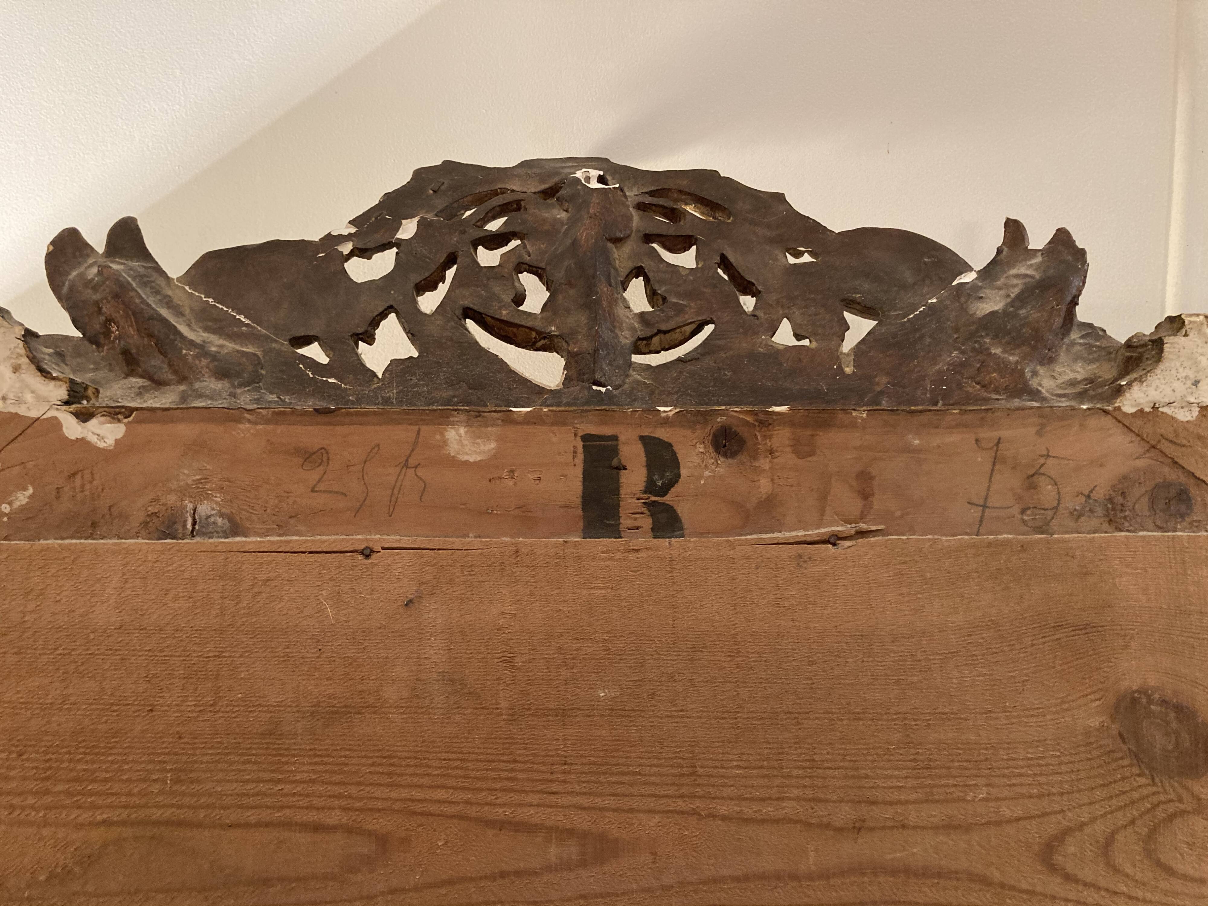 Golden mirror 1900s 73x110cm