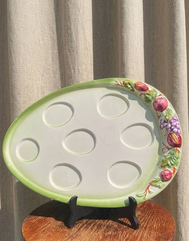 Vintage avocado dish