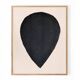 Black Drop painting on paper signed Eawy