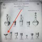 6 Baccarat champagne glasses engraving 3458