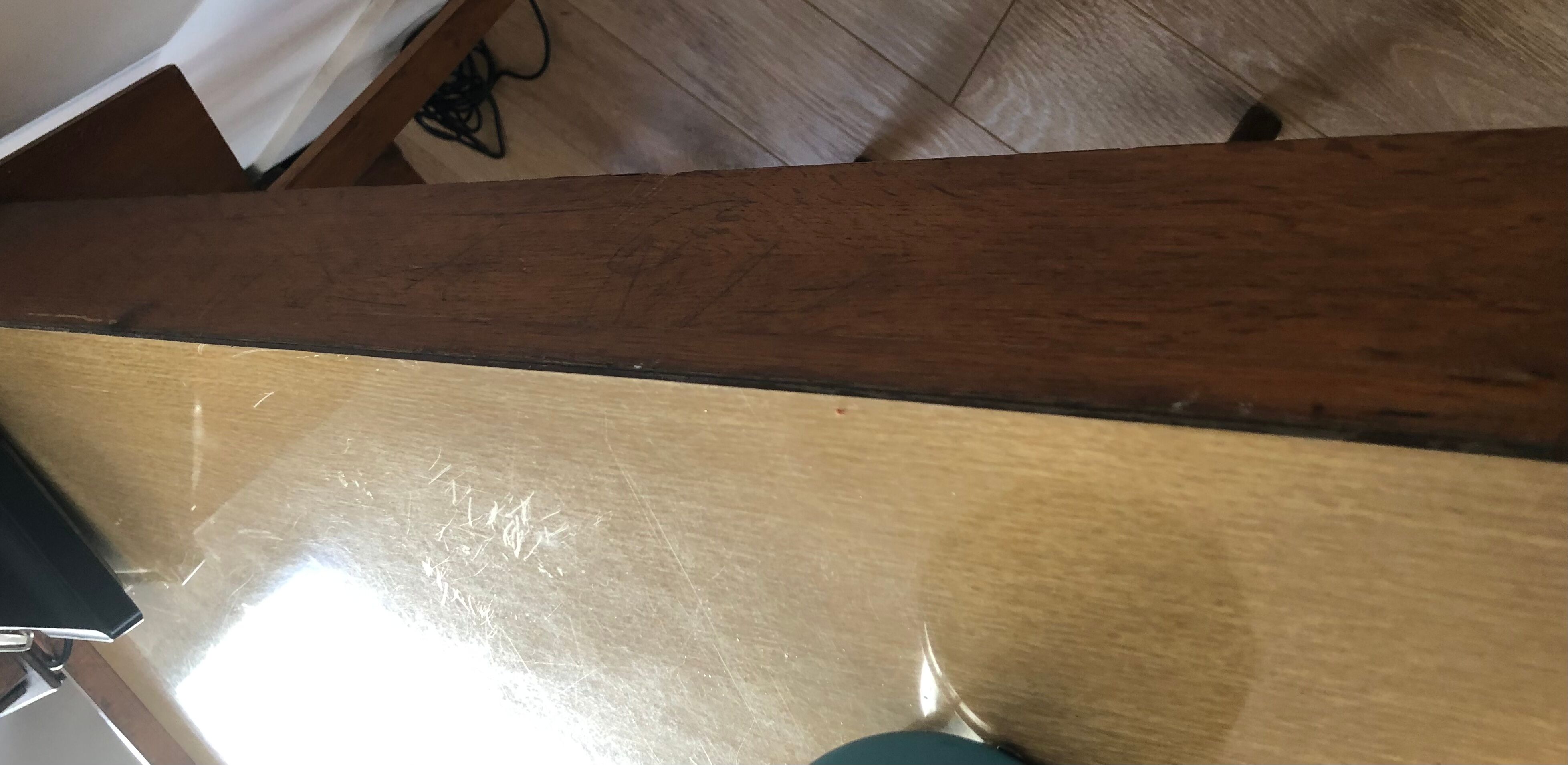 Scandinavian-style vintage desk