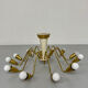 Antique 12-light Sputnik spider pendant lamp from the 60s