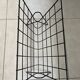 Black metal wire magazine rack