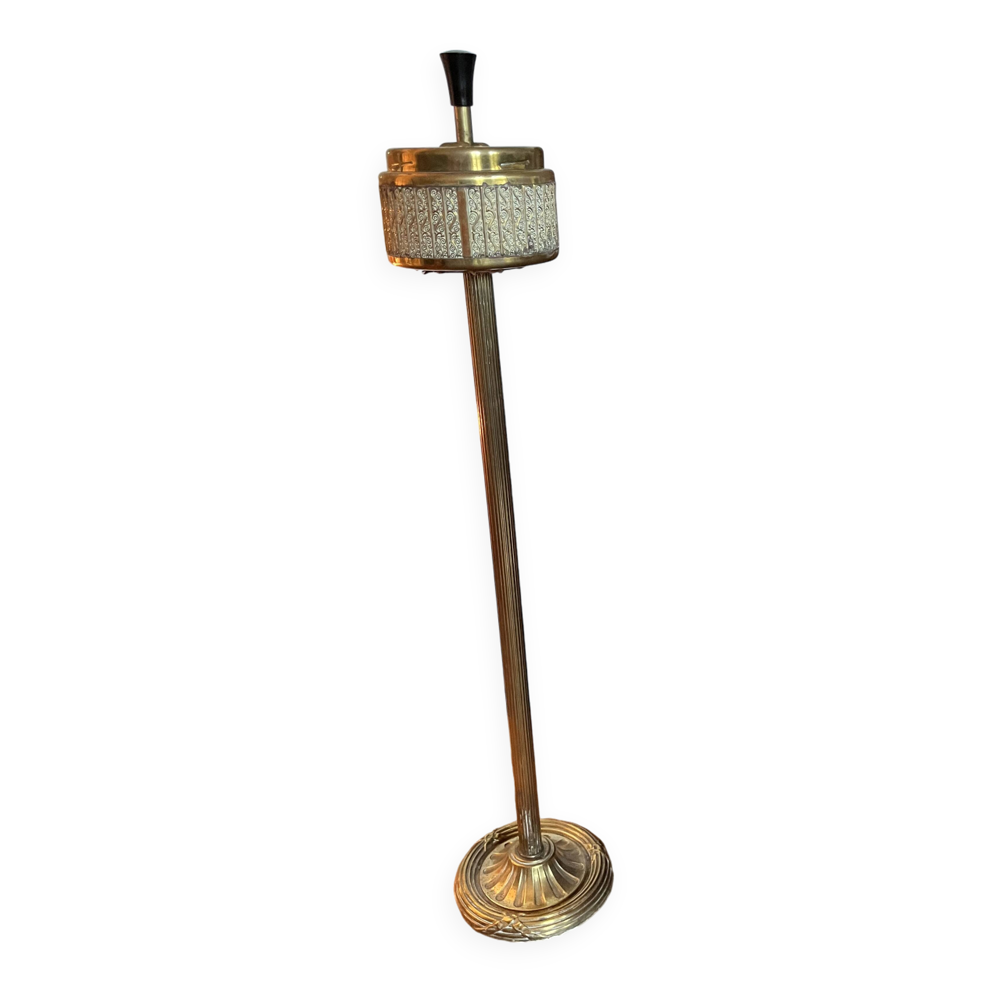 Ashtray roulette ashtray Schleuderascher chiseled brass