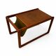 Danish teak coffee table with magazine rack by Kai Kristiansen.