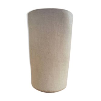 White Tadelakt Pot - Small model - Height 39 cm