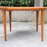 Danish teak extendable round table of the years 60