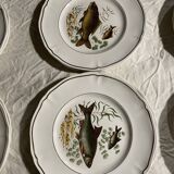 13-piece Longchamp earthenware fish service