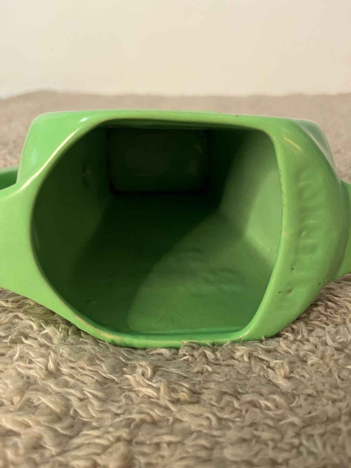 Carafe ceramic pitcher pernod green thread