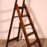 19th-century mahogany library ladder