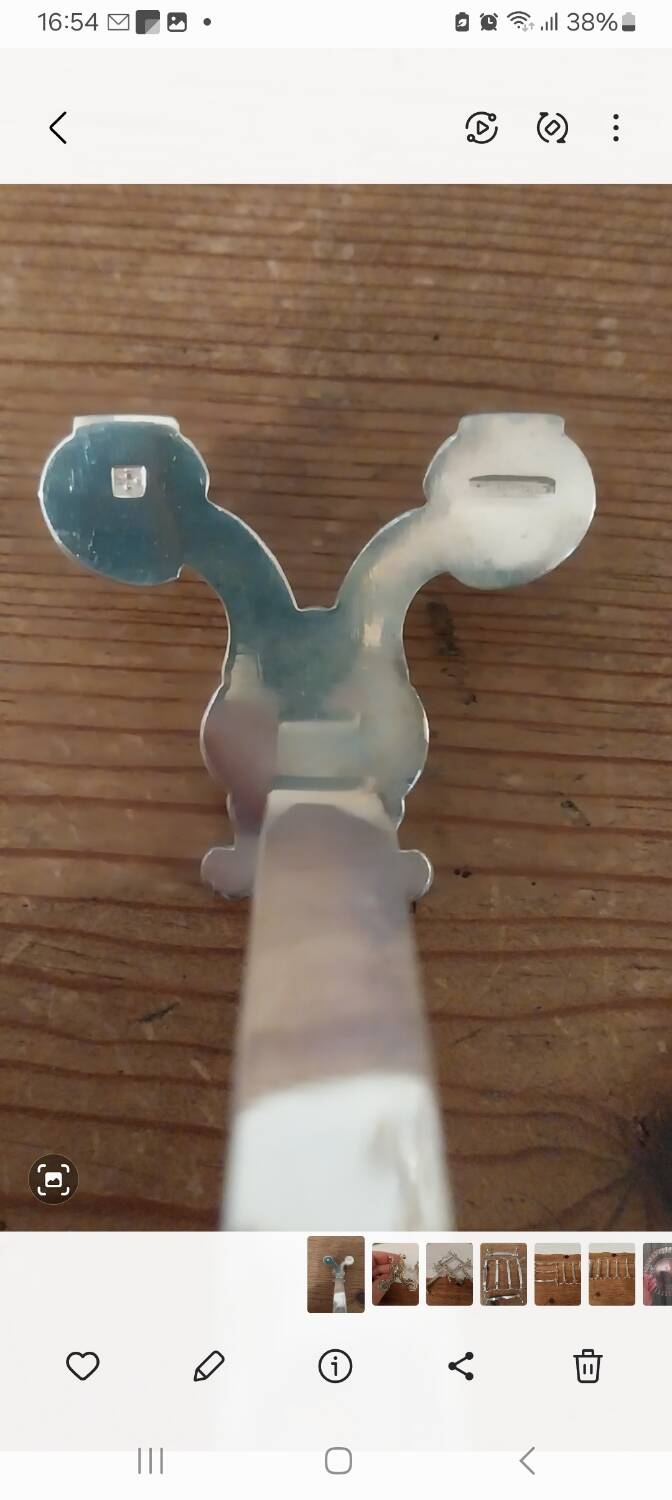 Christofle silver metal knife holders