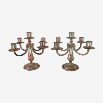 Paire de bougeoir a quatre chandeliers