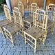 Series Of 6 Real Bamboo Chairs Circa 70