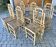 Serie De 6 Chaises Veritable Bambou Circa 70