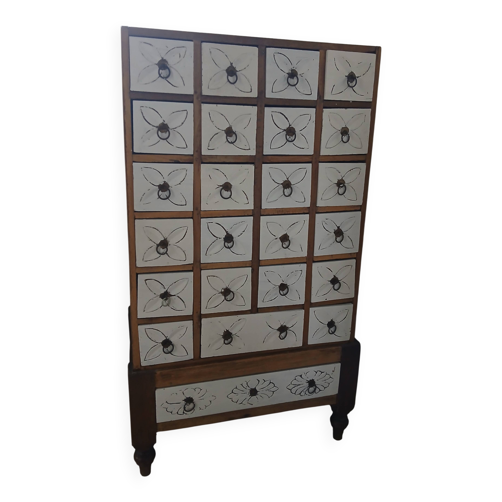 Indonesian-style drawer cabinet.