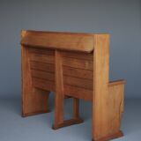 Traditionalist Dutch pine Church Bench, 1930s
