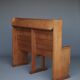 Banc d'église en pin néerlandais traditionnel, années 1930