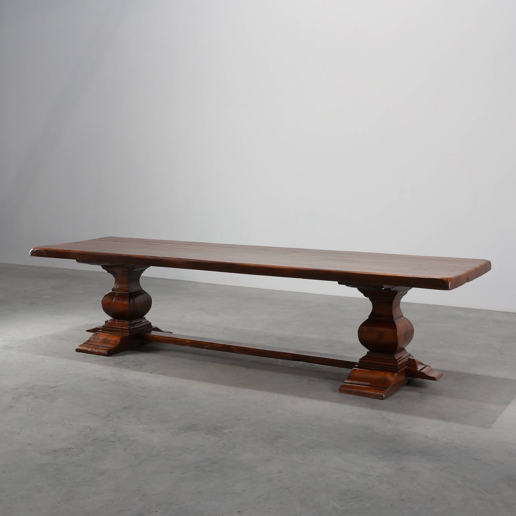 19th Century French Provincial Oak Monastery Dining Table