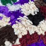 Azilal vintage wool and handmade cotton rug 90x160 cm