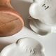 Lot bougeoirs porcelaine et grès vintage