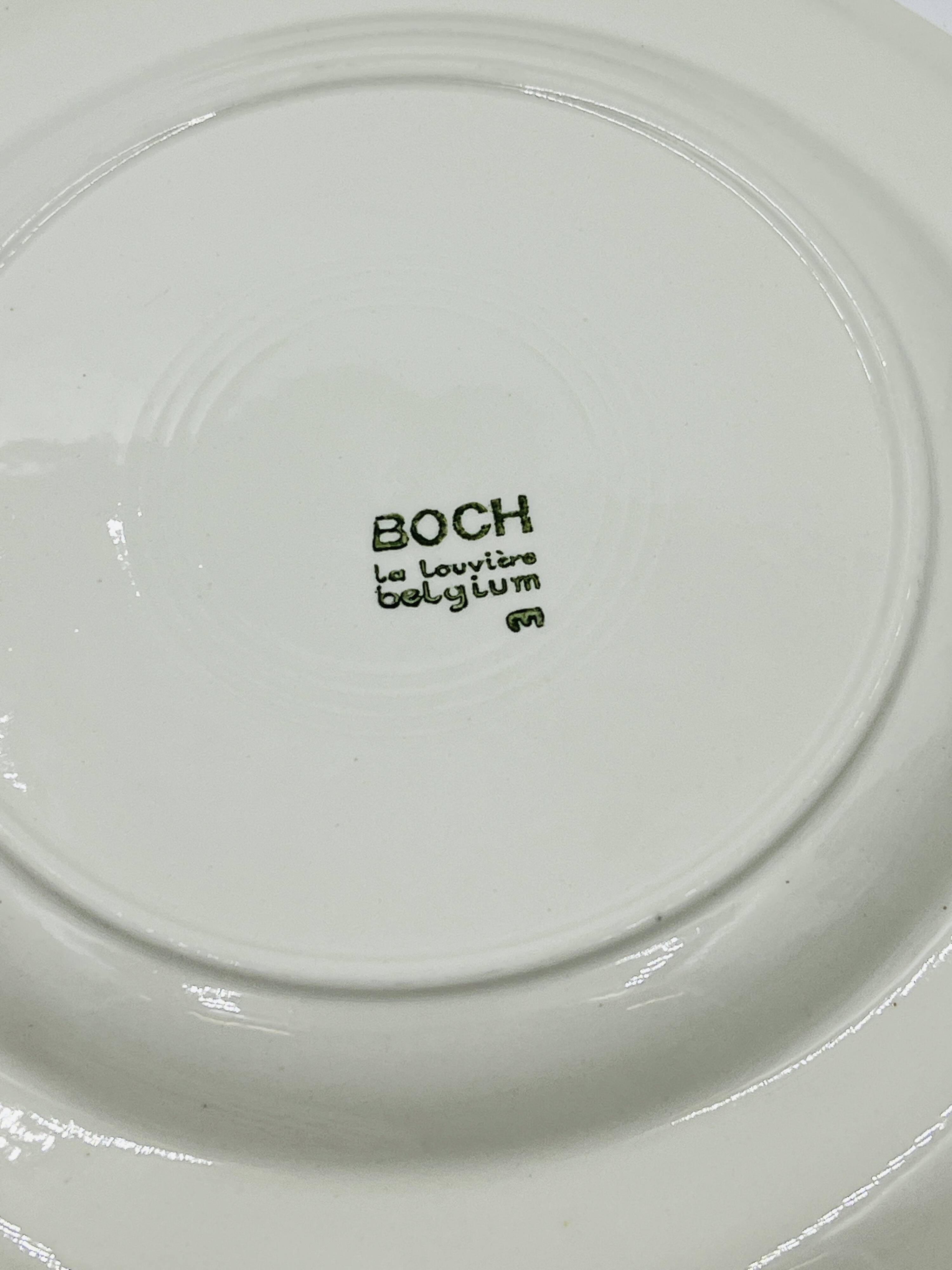 Set of four flat plates Boch Ronda 1970