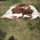 Vintage two-tone cowhide carpet