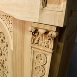 Oak and walnut bar
