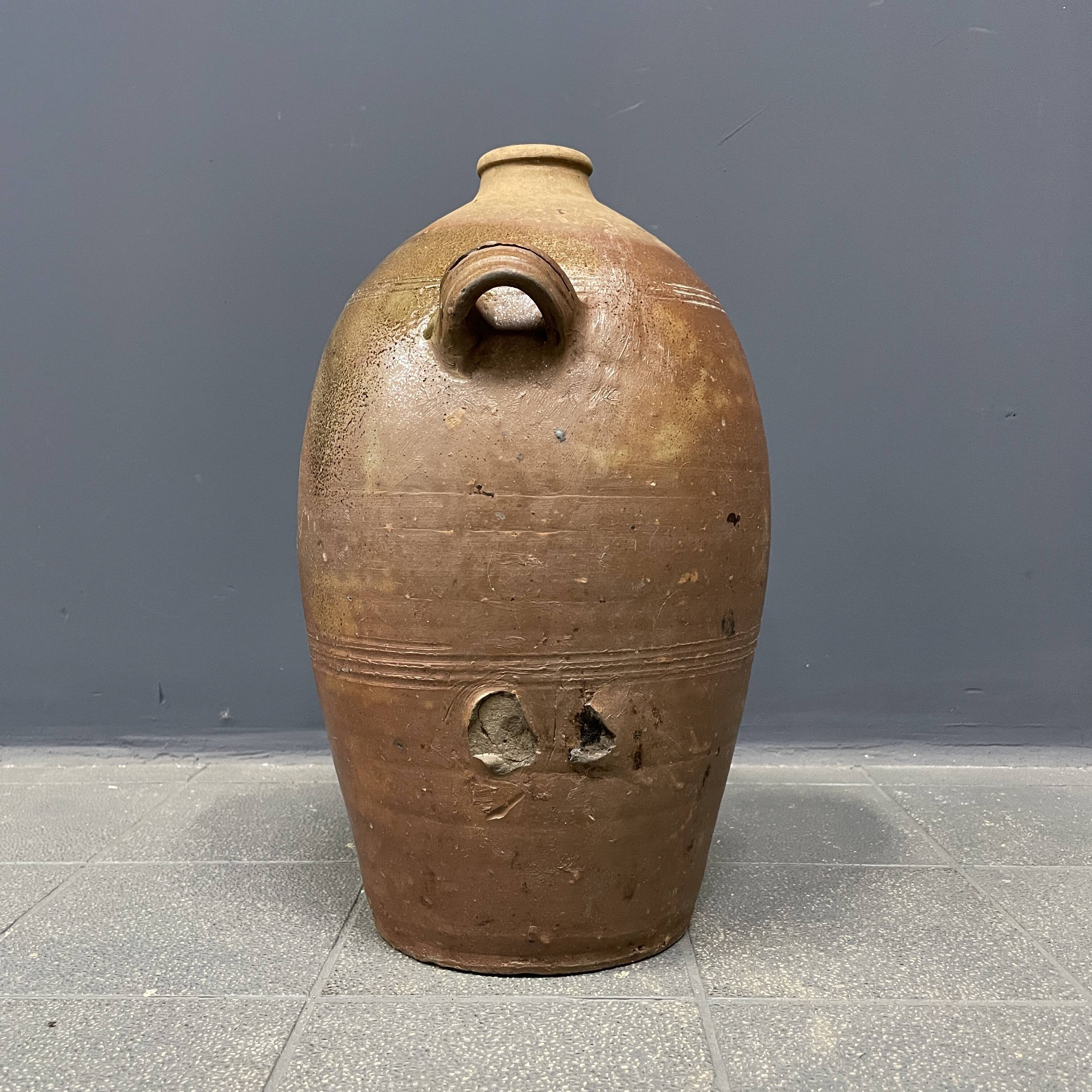 Large antique earthenware jug from Germany 18th century