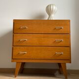 Chest of drawers 3 drawers compass feet