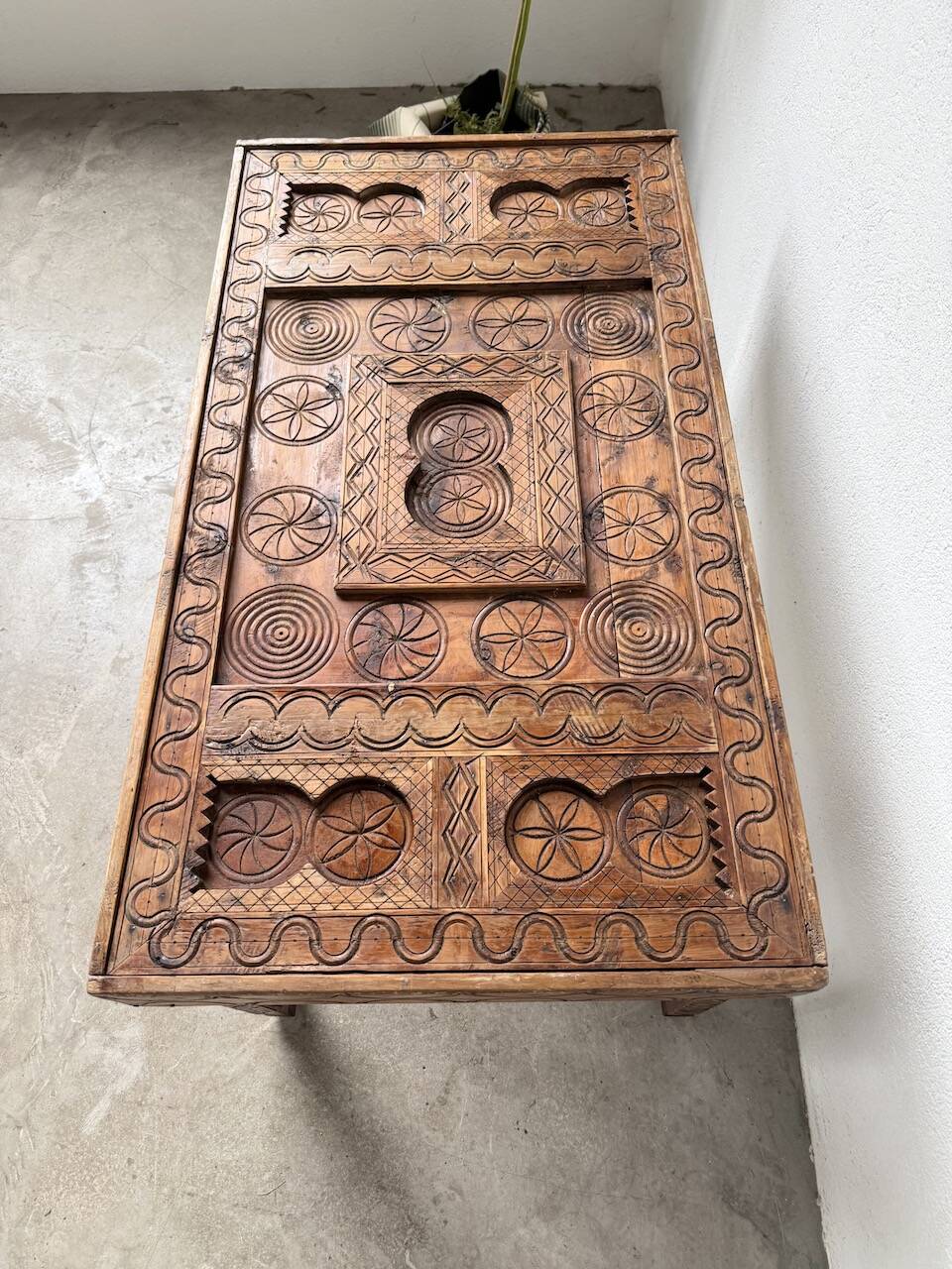 Savoyard folk art coffee table